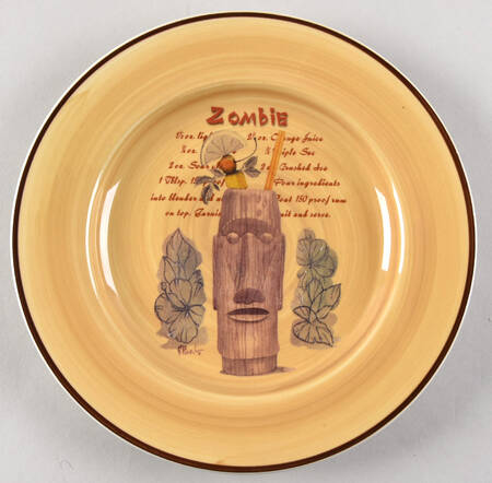 Tiki Salad/Dessert Plate
