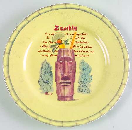 Tiki Salad/Dessert Plate