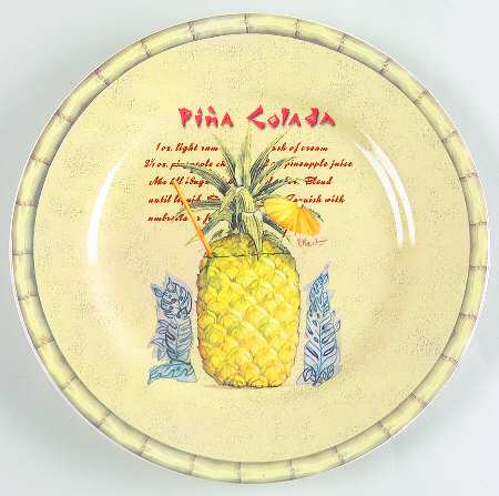 Tiki Salad/Dessert Plate