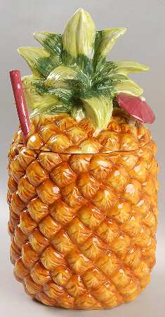 Tiki Figural Cookie Jar & Lid