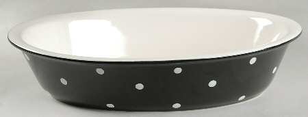 Baking Days Black 12'' Oval Baker