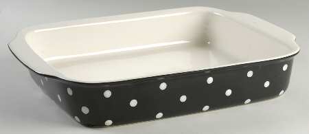 Baking Days Black 15" Rectangular Baker