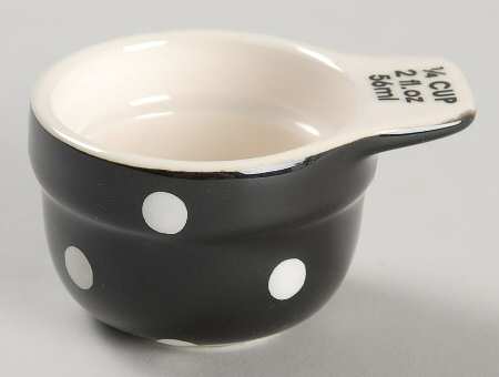 Baking Days Black 1/4 Cup Measuring Cup