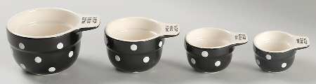 Baking Days Black Measuring Cup Set (1 Cup,1/2 Cup,1/3 Cup,1/4 Cup)