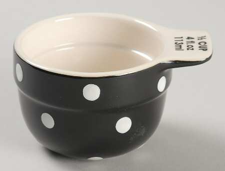 Baking Days Black 1/2 Cup Measuring Cup