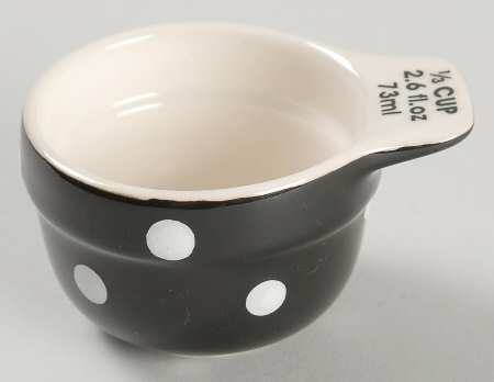Baking Days Black 1/3 Cup Measuring Cup