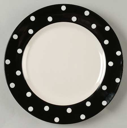 Baking Days Black Luncheon Plate