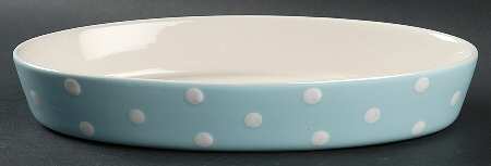 Baking Days Blue 11" Oval Baker