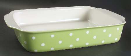 Baking Days Green 15" Rectangular Baker