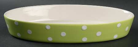 Baking Days Green 11" Oval Baker
