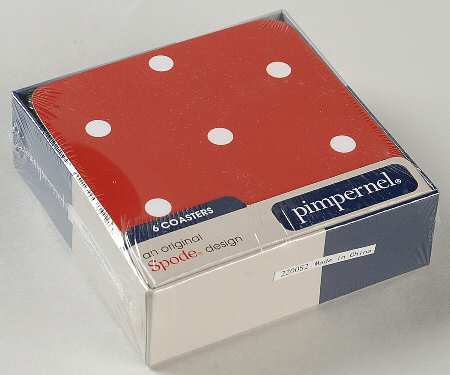 Baking Days Red Square Corkback Coaster - Set of 6