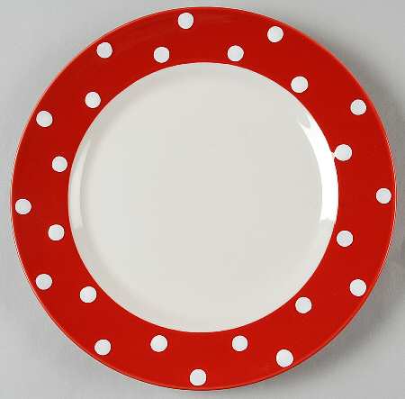 Baking Days Red Luncheon Plate