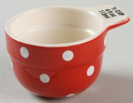 Baking Days Red 1/2 Cup Measuring Cup