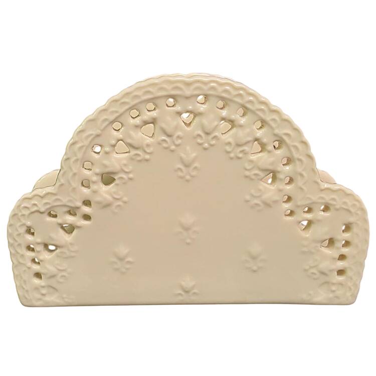 Cream Lace Napkin Holder