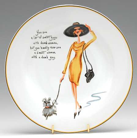 Glamour Girls Salad/Dessert Plate