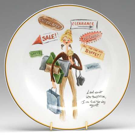 Glamour Girls Salad/Dessert Plate