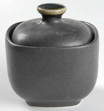 Plaza Ebony Sugar Bowl & Lid