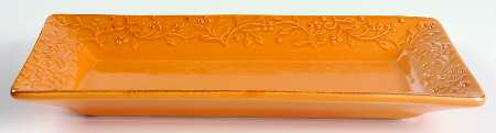Chelsea Cantaloupe Rectangular Tray 11"