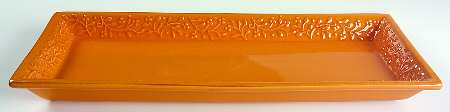 Chelsea Cantaloupe 18" Rectangular Serving Platter
