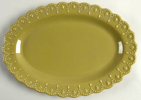 Now and Then Olive 14" Oval Serving Platter