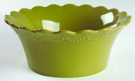 Now and Then Olive 9" Round Serving Bowl