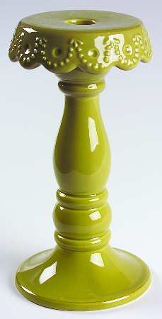 Now and Then Olive 8" Tall Candlestick