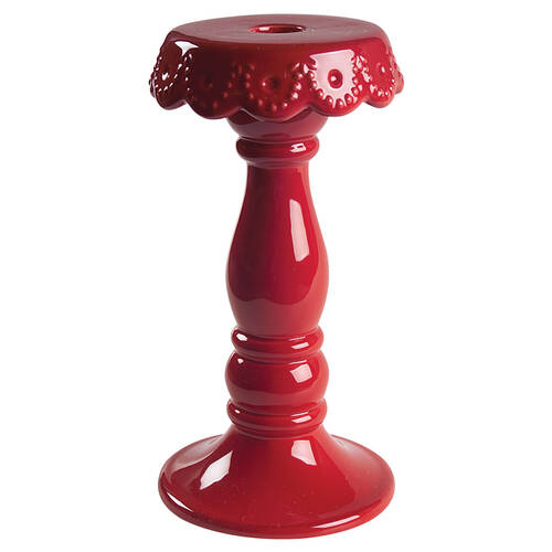 Now and Then Poppy 8" Tall Candlestick