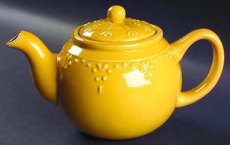 Now and Then Goldenrod Teapot & Lid