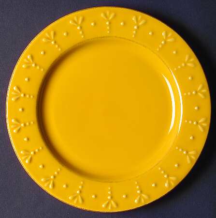 Now and Then Goldenrod Salad Plate