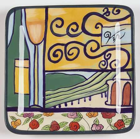 Sweet Life of Wine 6" Square Plate