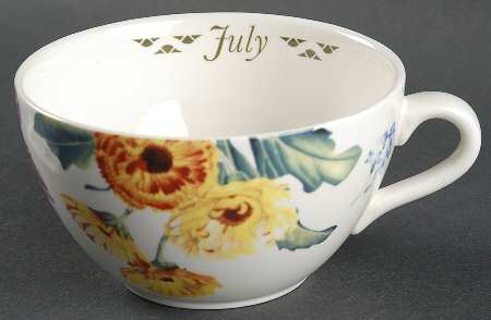 Flowers of the Month Flat Cup