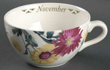 Flowers of the Month Flat Cup