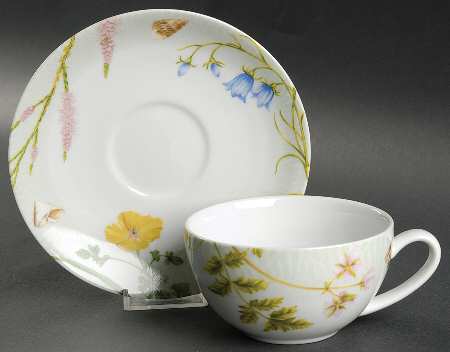 Shoreline Flat Cup & Saucer Set