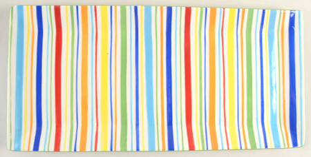 Summer Stripe 19" Rectangular Serving Platter