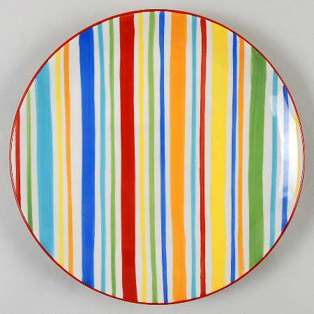 Summer Stripe Salad Plate