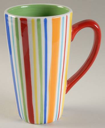 Summer Stripe Latte Mug