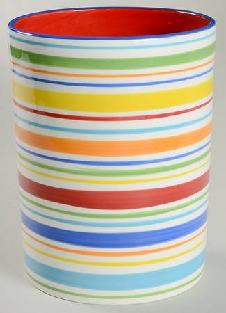 Summer Stripe Utensil Holder