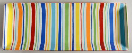 Summer Stripe Rectangular Tray