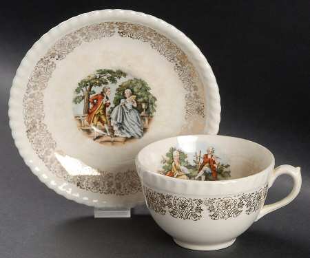 Minuet Flat Cup & Saucer Set