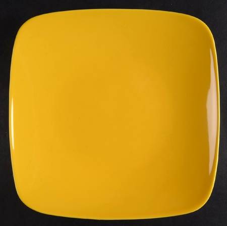 Pomello (Bright Yellow) Square Salad Plate