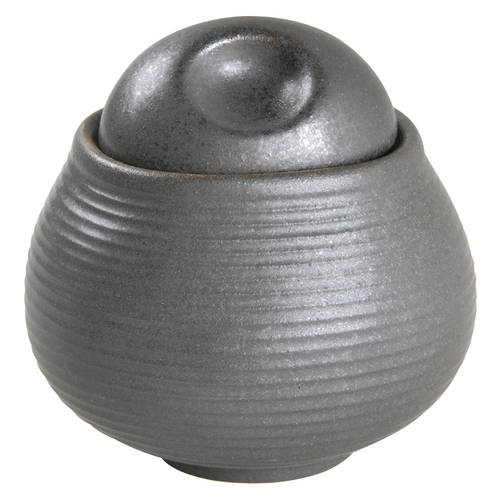 Carousel Charcoal Sugar Bowl & Lid