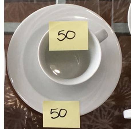 Scd123 Flat Cup & Saucer Set