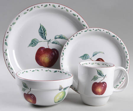 Fresh Apple 4 Piece Place Setting