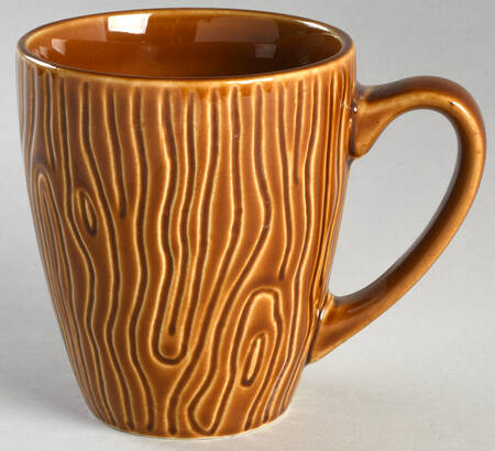 Embossed Bark Amber Mug