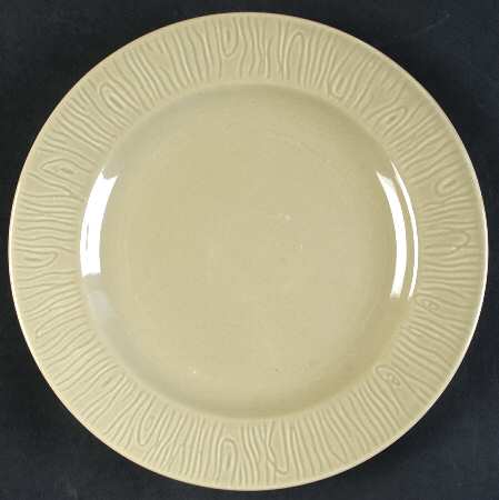 Embossed Bark Moss Green Salad Plate