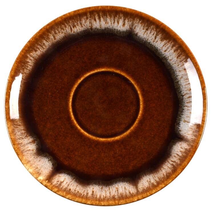 Casual Brown Saucer