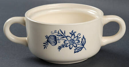 Blue Onion Sugar Bowl No Lid