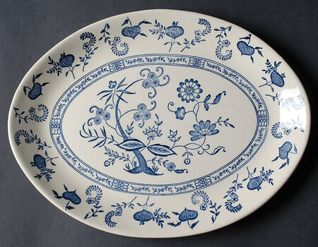 Blue Onion 13" Oval Serving Platter