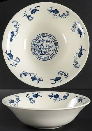 Blue Onion 8" Round Vegetable Bowl