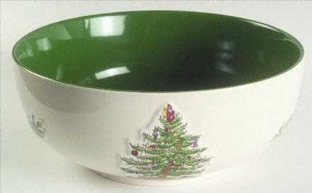 Christmas Tree 9" Round Serving Bowl